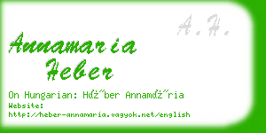 annamaria heber business card